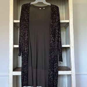 029- Cheetah Print Kimono 3/4 Sleeve